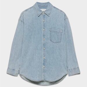 Aritzia 80s denim comfy denim shirt
